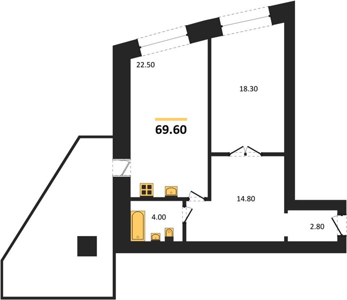 Квартира 1-комнатная квартира