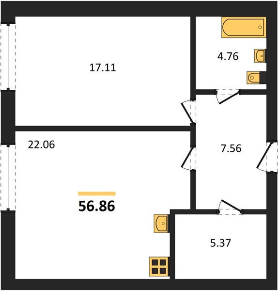 Квартира 1-комнатная квартира