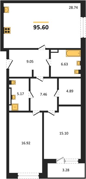 Квартира 2-комнатная квартира