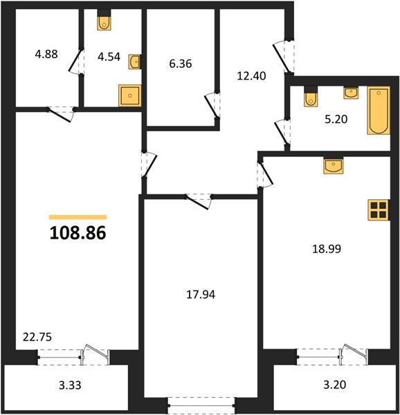Квартира 2-комнатная квартира