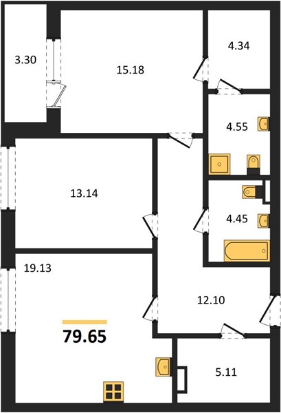 Квартира 2-комнатная квартира
