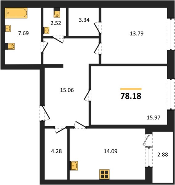 Квартира 2-комнатная квартира