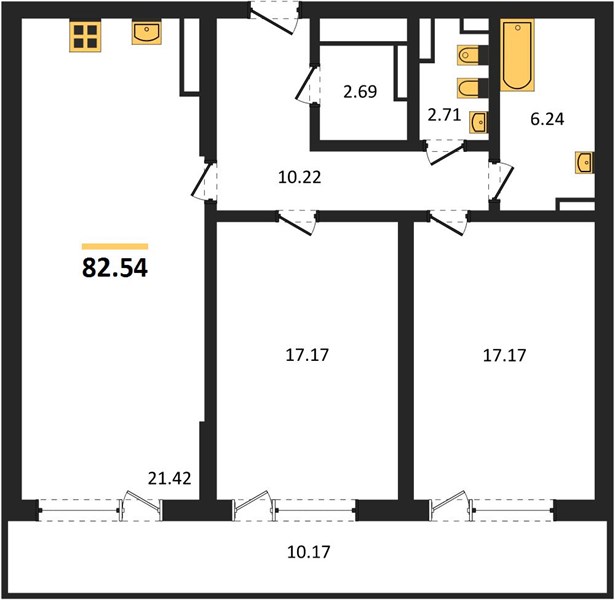 Квартира 2-комнатная квартира