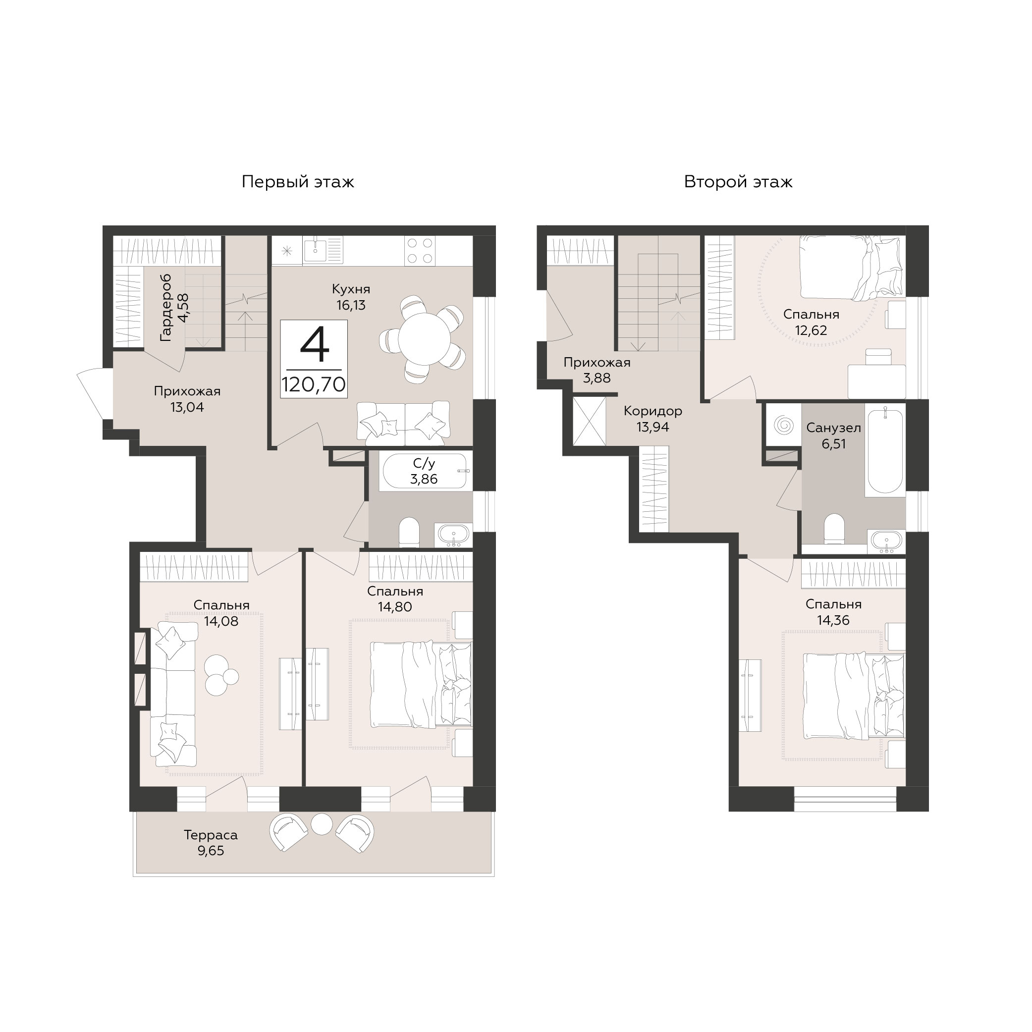 Квартира 4-комнатная квартира