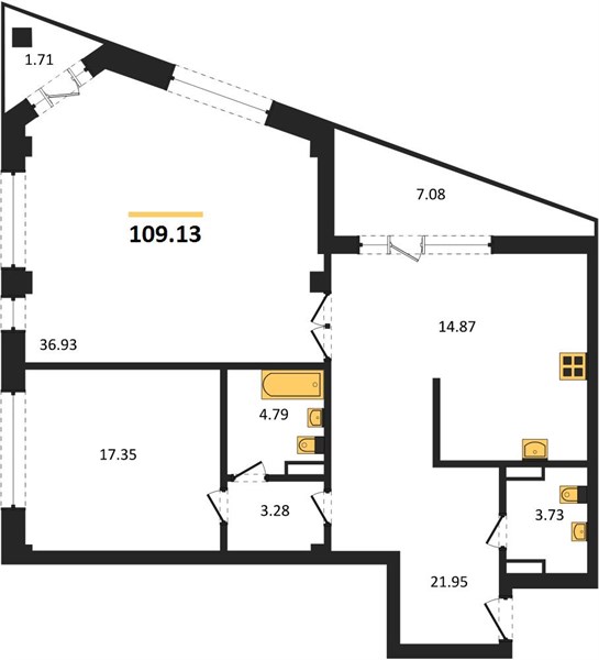 Квартира 2-комнатная квартира