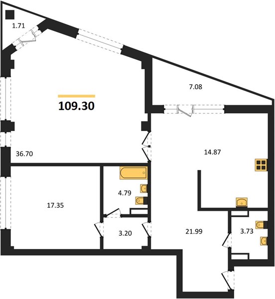Квартира 2-комнатная квартира