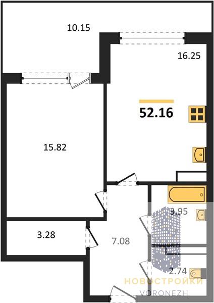 Квартира 1-комнатная квартира