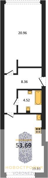Квартира 1-комнатная квартира