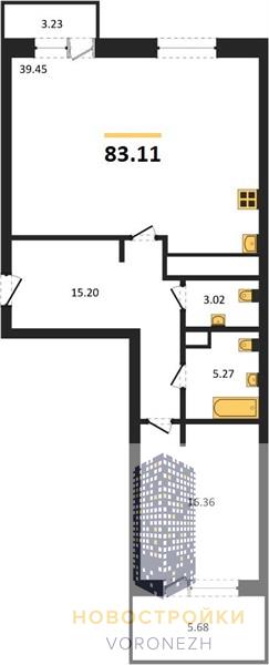 Квартира 1-комнатная квартира