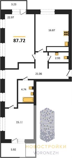 Квартира 2-комнатная квартира