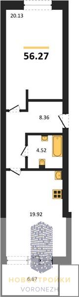 Квартира 1-комнатная квартира