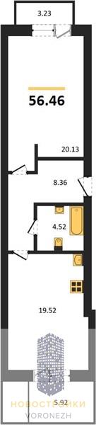 Квартира 1-комнатная квартира